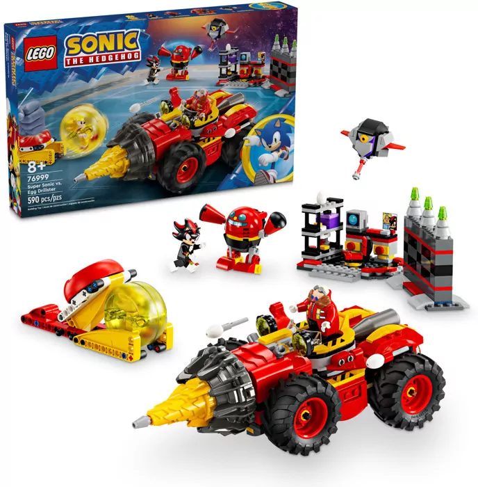 LEGO® Sonic the Hedgehog. Super Sonic kontra Egg Drillster 76999 - tantis.pl