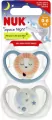 Smoczki silikonowe 0-6m Space Night NUK - tantis.pl