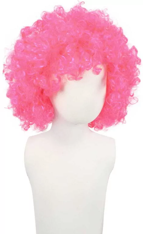 Peruka afro XXL różowa - tantis.pl