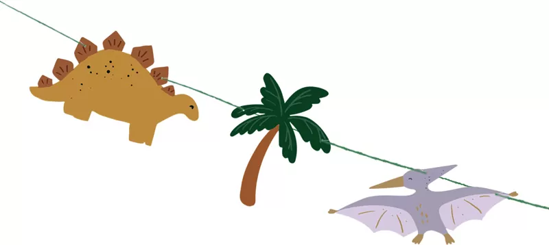 Baner Happy Birthday Dino 3m - tantis.pl