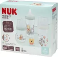 NUK. Perfect Match. Zestaw: smoczek/ 3 butelki. 0-6 miesięcy. Kubuś Puchatek - tantis.pl