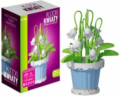 Klocki kwiaty - konwalie w doniczce 91el