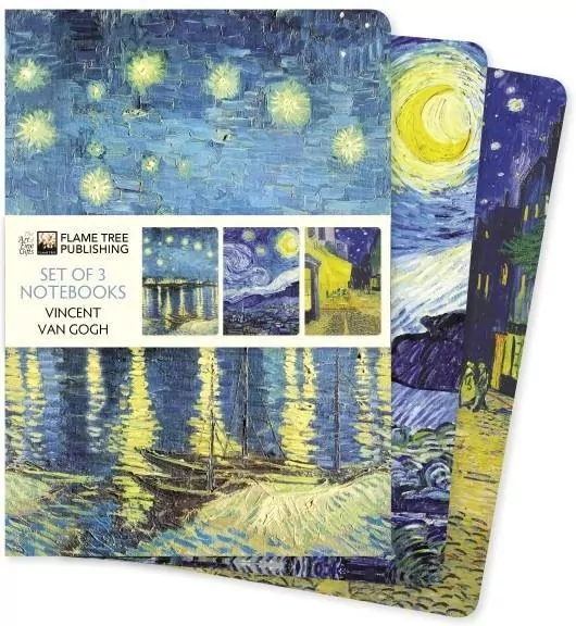 Zestaw 3 notatników A5 Vincent van Gogh - tantis.pl