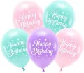 Balony Eco Happy Birthday różowy 26cm - tantis.pl