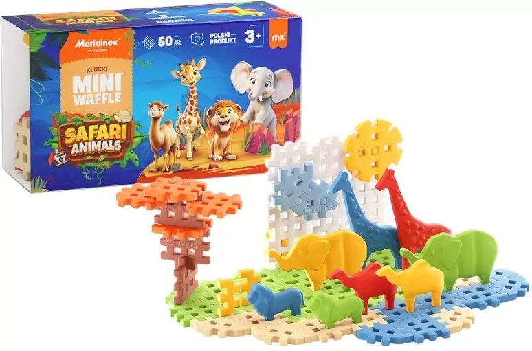 Mini Waffle 50el Animals Safari - tantis.pl