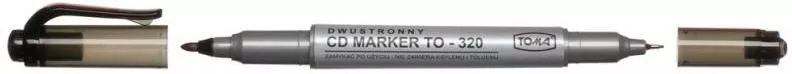 Marker do CD dwustronny. Czarny - tantis.pl