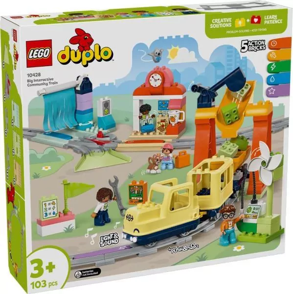LEGO® Duży interaktywny pociąg miejski 10428 - tantis.pl