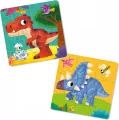 Piankowe puzzle 2w1. Dinozaury - tantis.pl