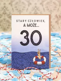 Kartka: Stary człowiek a może 30 - tantis.pl