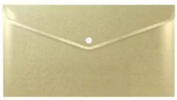 Teczka koperta A6 PP stardust gold