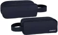 Piórnik saszetka 2 zamki Navy blue - tantis.pl