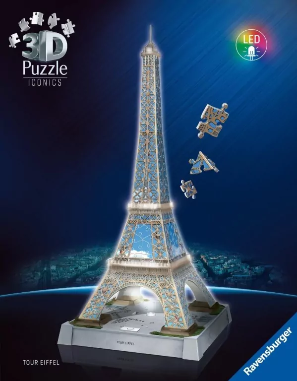 Puzzle 3D Iconics Wieża Eiffla - tantis.pl