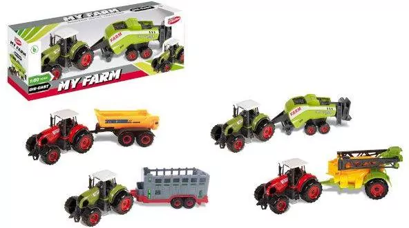 Traktor metalowy Moje Ranczo 22cm - tantis.pl