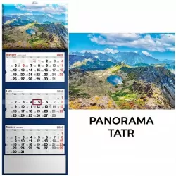Kalendarz 2026 trójdzielny panorama tatr