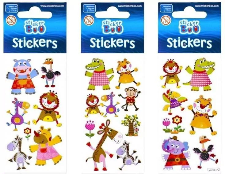 Naklejki silver. Zwierzaki - tantis.pl