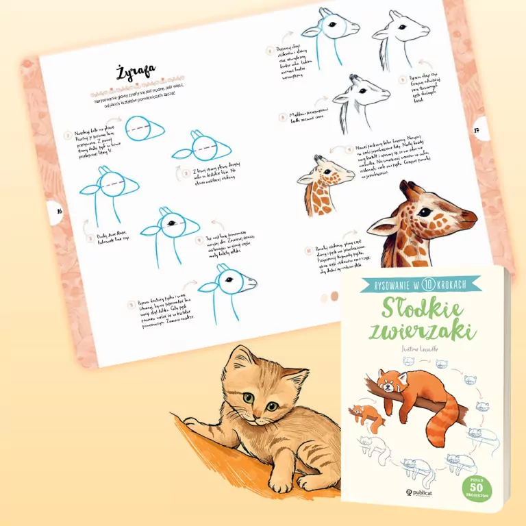 Rysowanie w 10 krokach. Koty - tantis.pl