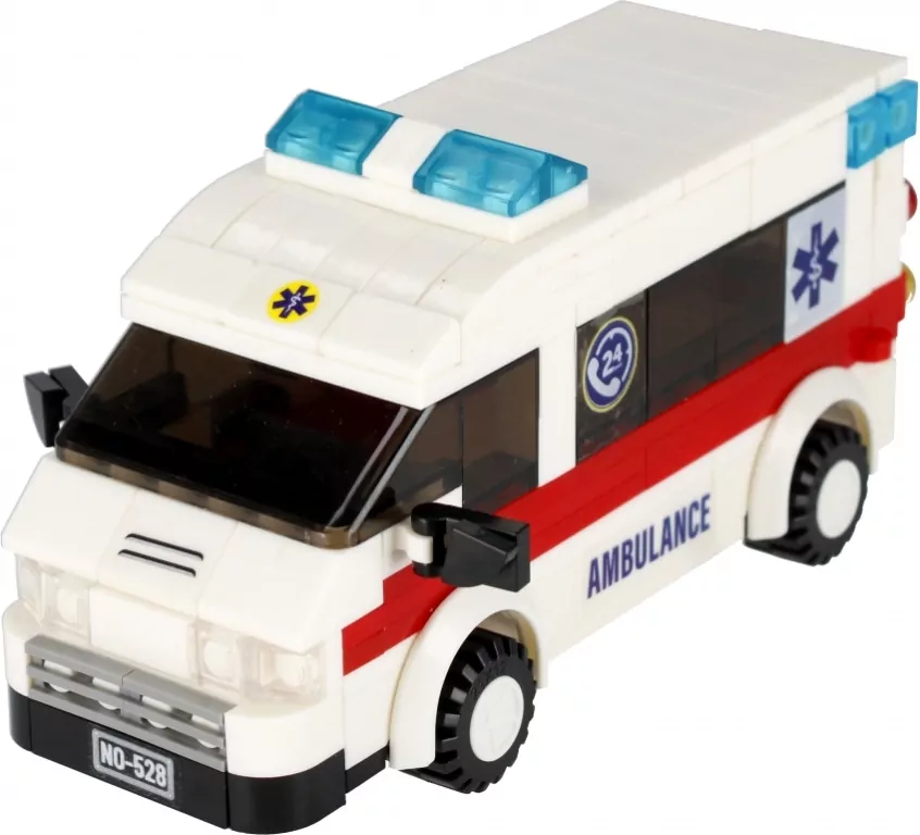 Klocki konstrukcyjne 255 elementów City Ambulans - tantis.pl