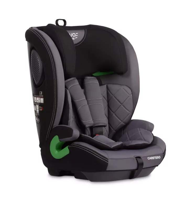 Caretero Fotelik Vivo grafitowy (76-150cm) - tantis.pl
