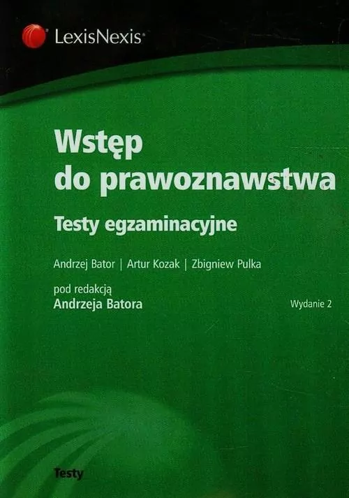 Wstęp do prawoznawstwa. Testy egzaminacyjne - tantis.pl