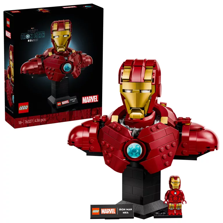 LEGO® Marvel. Popiersie Iron Mana MK4 76327 - tantis.pl