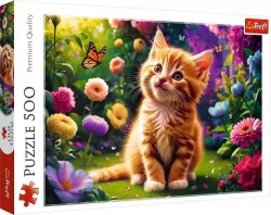 Puzzle 500 Uroczy kotek TREFL