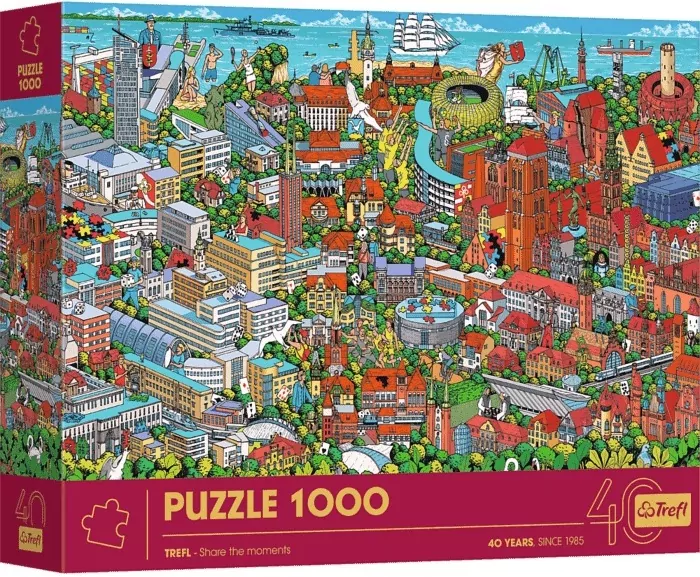 Puzzle 1000 Jubileusz Trójmiasto TREFL - tantis.pl