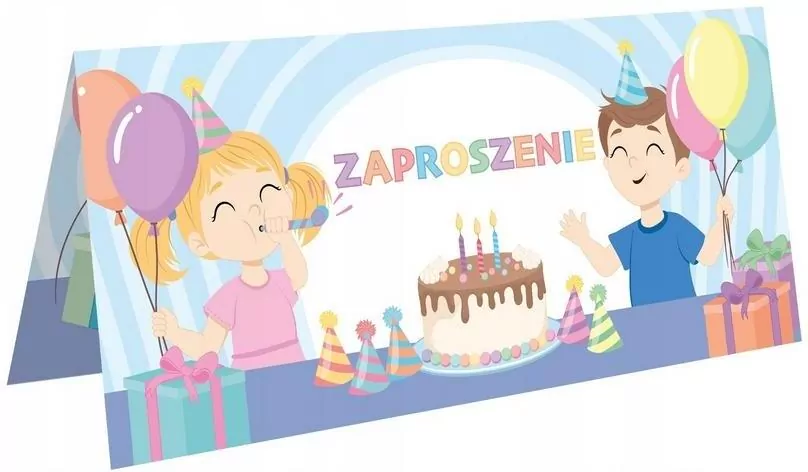 Zaproszenie na urodziny - Przyjęcie - tantis.pl