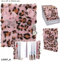 Pamiętnik pluszowy na kłódkę Top Model różowy 13357A