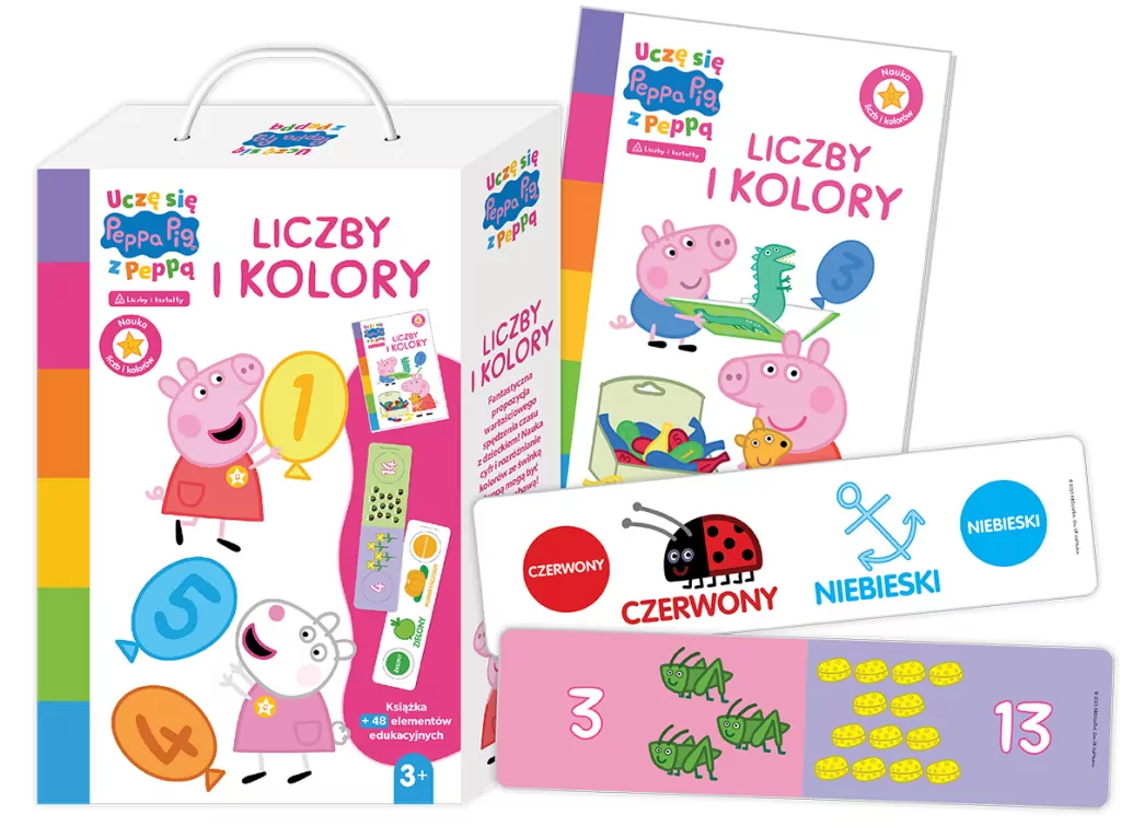 Peppa Pig. Liczby i kolory. Uczę się z Peppą - tantis.pl