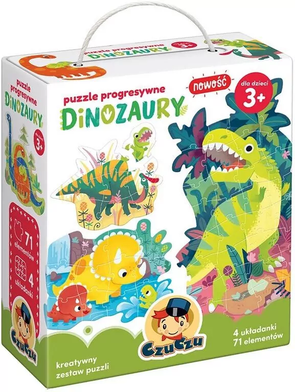 CzuCzu. Puzzle progresywne. 71 Dinozaury - tantis.pl