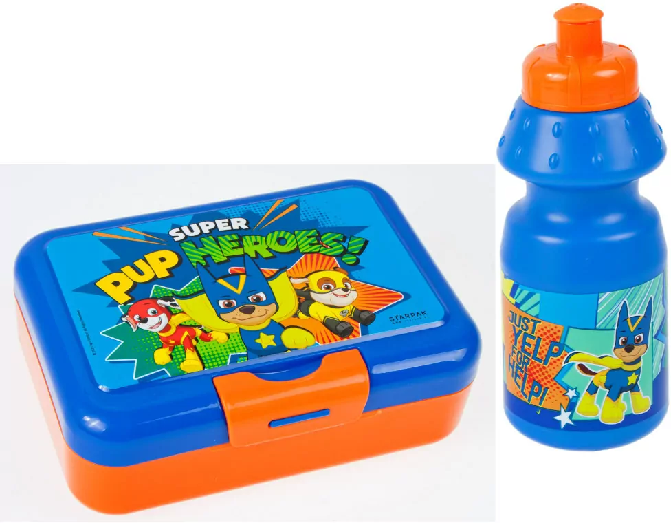 Bidon 350ml + pudełko śniadaniowe. Psi Patrol - tantis.pl