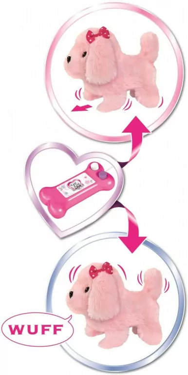 Chi Chi Love Słodki szczeniak na kabel różowy - tantis.pl