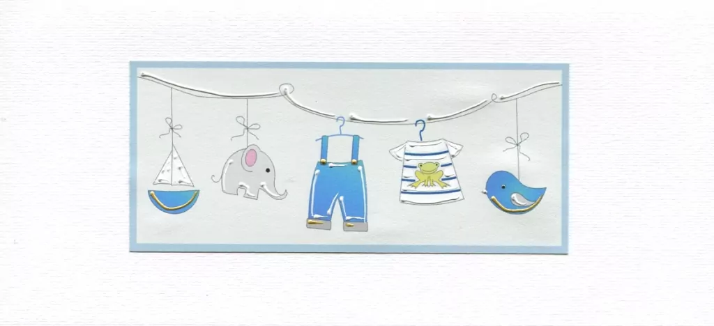 Karnet Narodziny/Roczek DL D02 - Chłopiec - tantis.pl