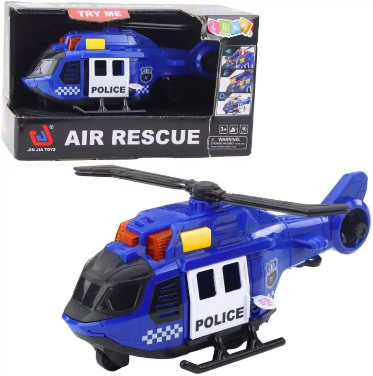 Helikopter policyjny światło i dżwięk niebieski - tantis.pl