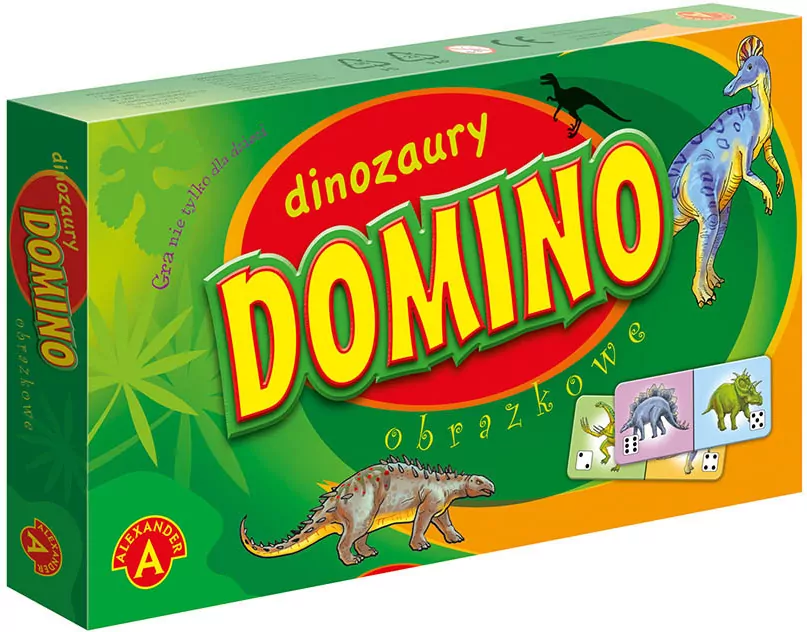 Domino obrazkowe. Dinozaury - tantis.pl