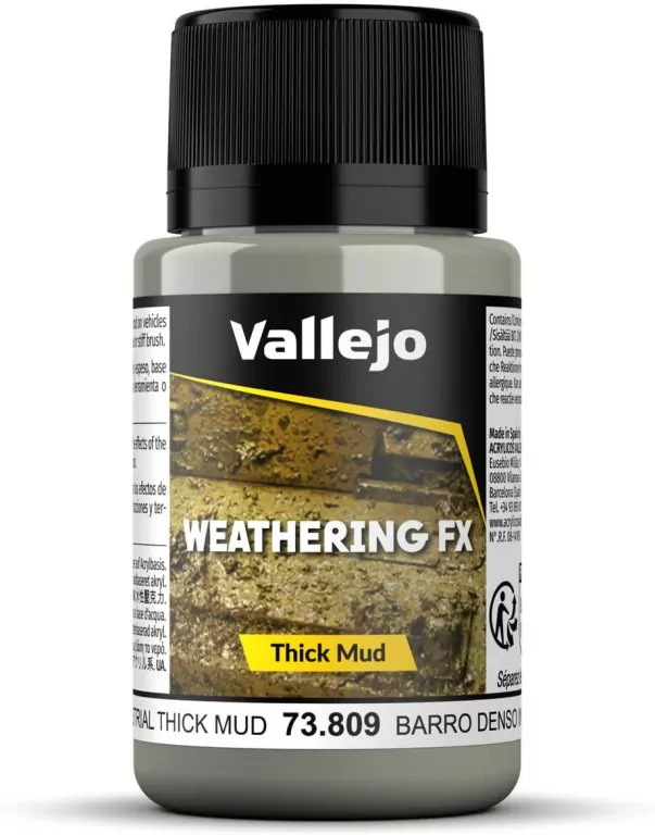 Vallejo: 73.809 - Weathering FX - Thick Mud - Industrial (40 ml) - tantis.pl