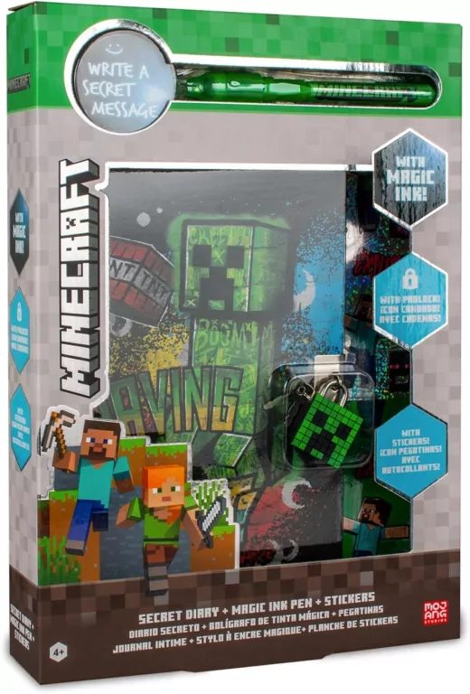 Pamiętnik z magicznym długopisem Minecraft MC00061 - tantis.pl