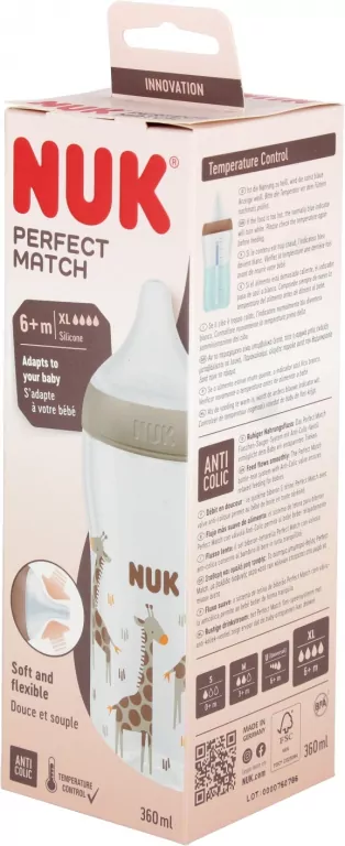 NUK. Perf Match. Butelka. 360 ml. Żyrafa - tantis.pl
