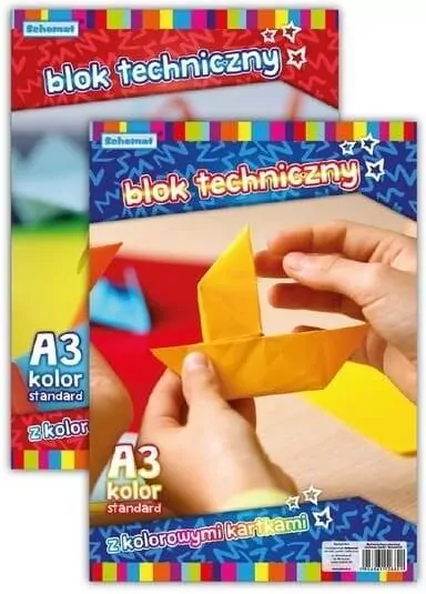 Blok techniczny A3/10K 160g kolorowy - tantis.pl