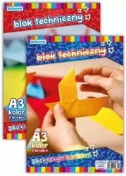 Blok techniczny A3/10K 160g kolorowy