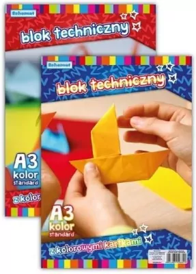 Blok techniczny A3/10K 160g kolorowy