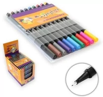 Cienkopisy trójkątne 10 kolorów - tantis.pl