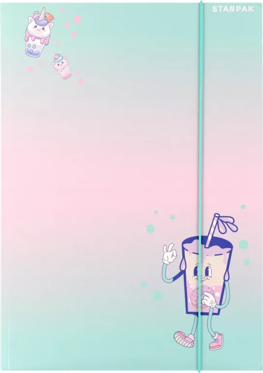 Teczka z gumką A4 Bubble Tea mix - tantis.pl