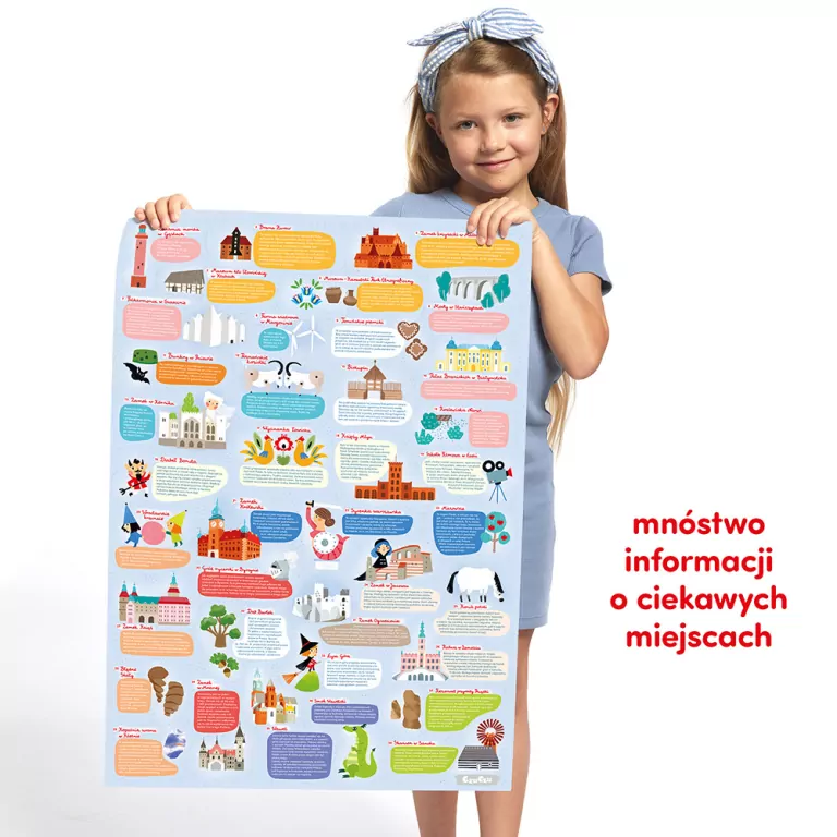 CzuCzu. Puzzle 100 Obserwacyjne. Mapa Polski - tantis.pl