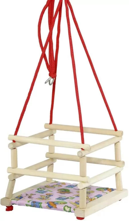 Baczek. Huśtawka drewniana z poduszką - tantis.pl