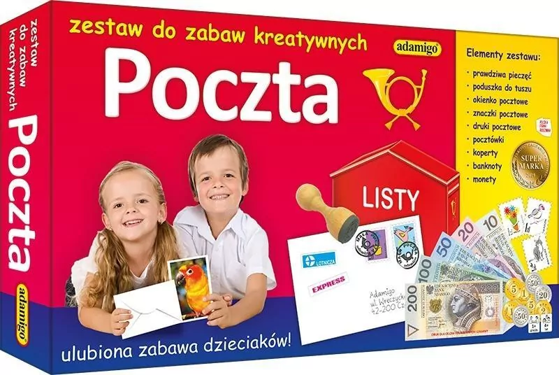 Poczta. Zestaw do zabaw kreatywnych - tantis.pl