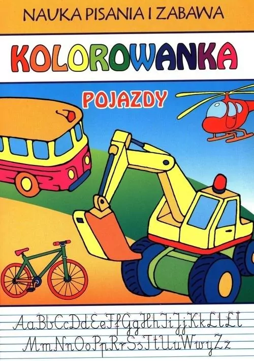Pojazdy Kolorowanka. Nauka pisania i zabawa - tantis.pl