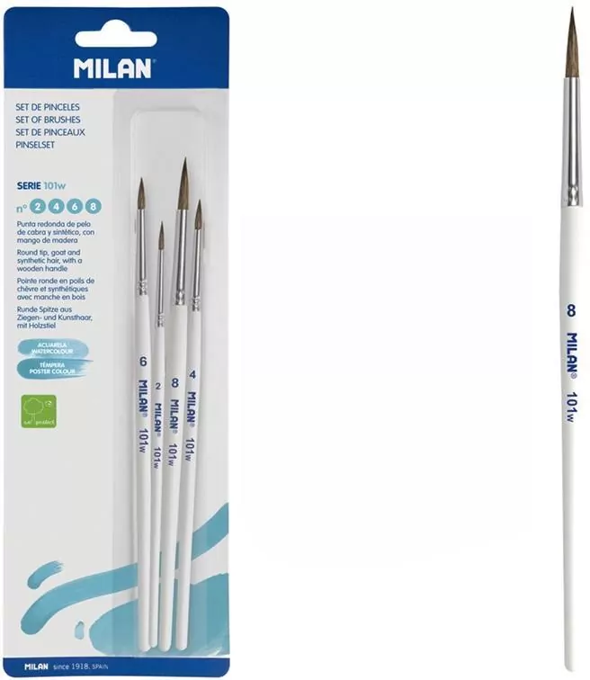 Pędzle nr 2,4,6,8 seria 101W - tantis.pl