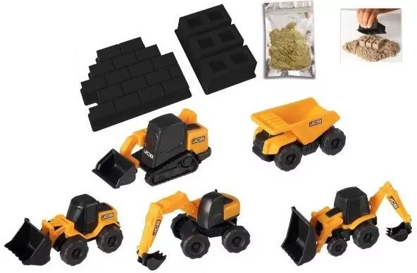 JCB 5 mini maszyn z piaskiem - tantis.pl