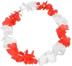 Naszyjnik hawajski Biało-Czerwoni. Euro 2024